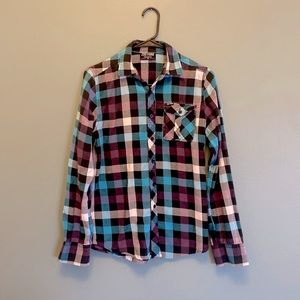 Purple and Blue Checkered Flannel by Zoo York